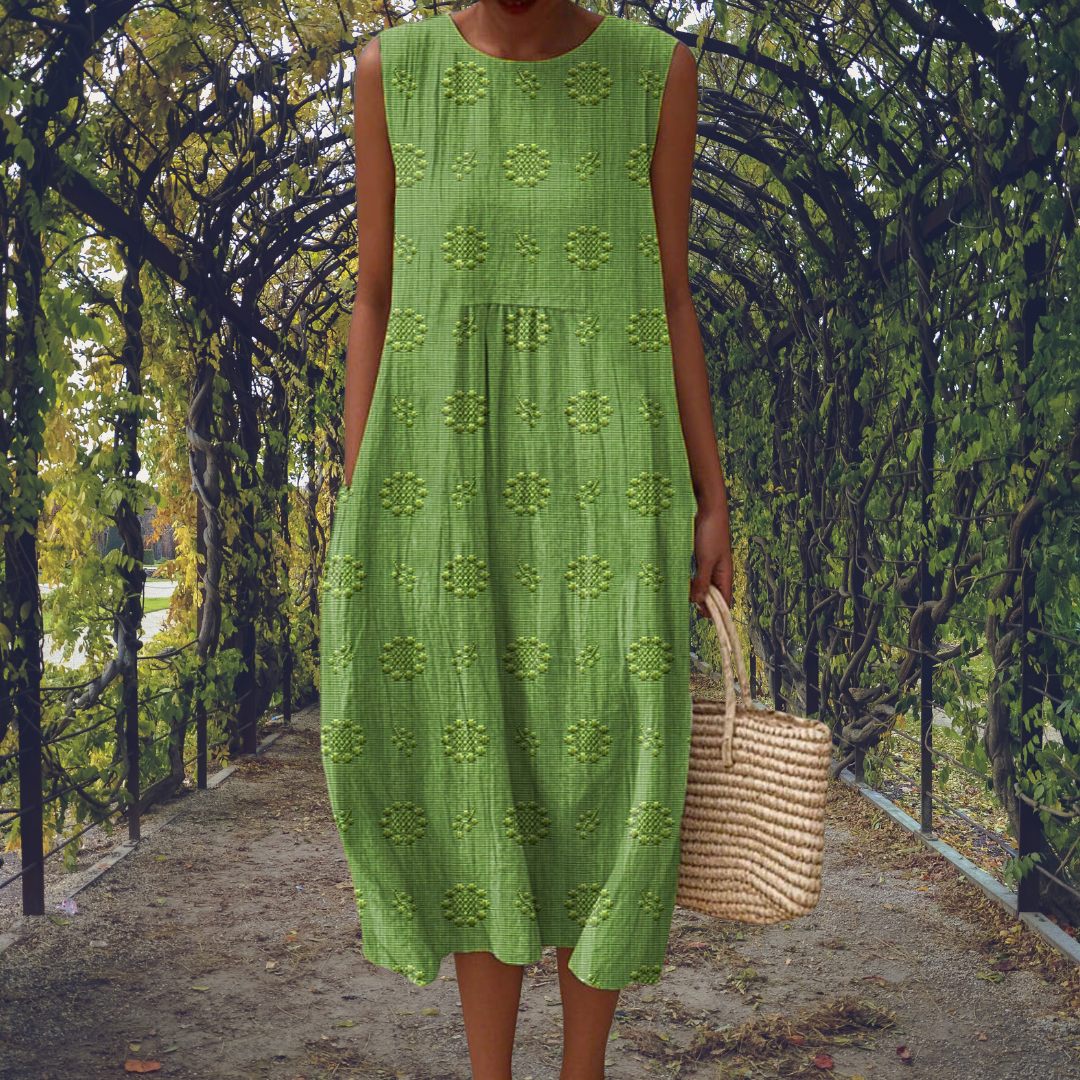 Ginevra | Sleeveless Pocket Maxi Dress