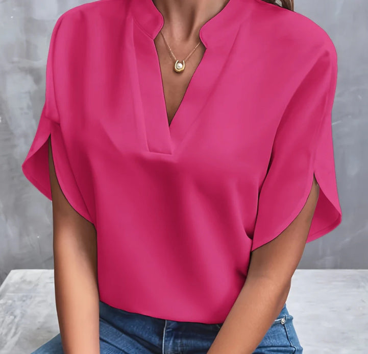 Bella | Short Sleeve Batwing Blouse
