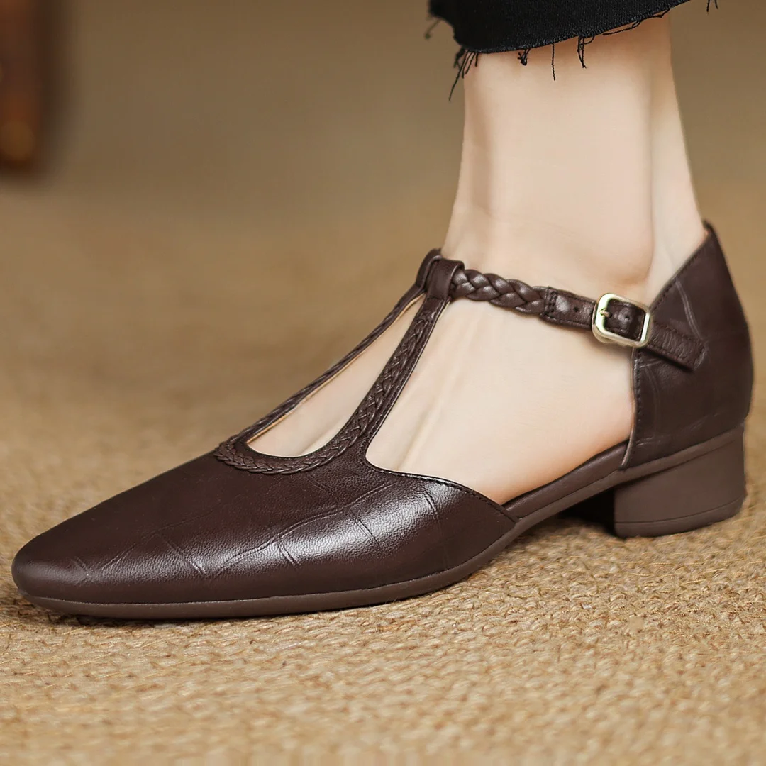 Clara - Orthopedic Leather Mary Jane Shoes
