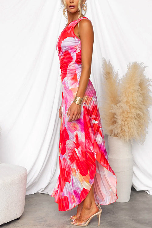 Violet & Grace™ | Pleated One-Shoulder Dress