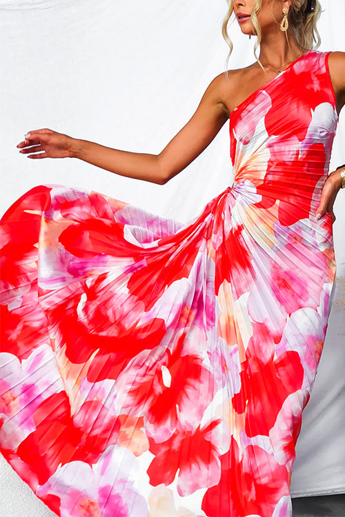 Violet & Grace™ | Pleated One-Shoulder Dress