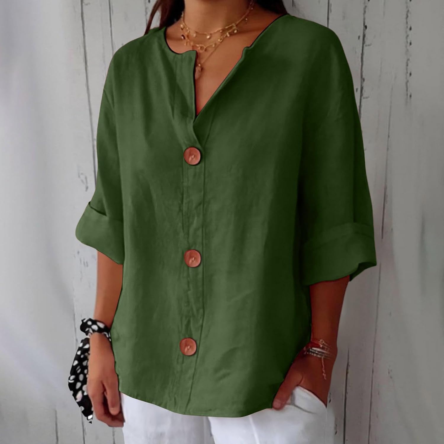 Mary | Casual Breathable Linen Blouse