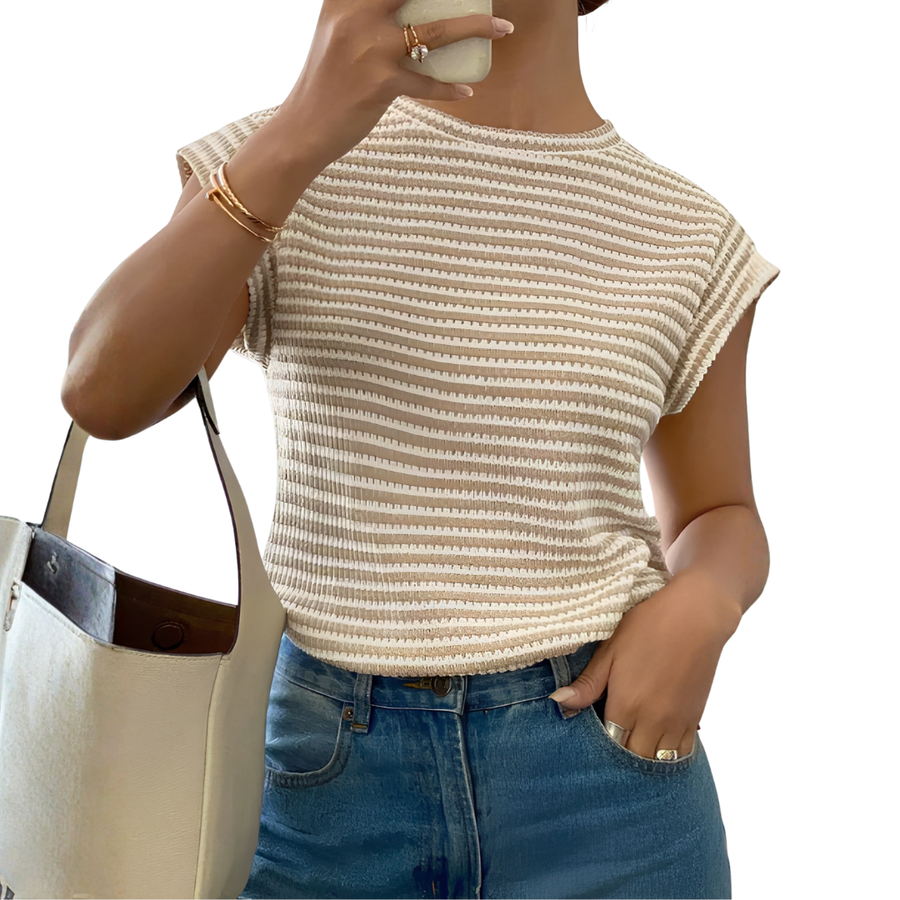 TONI™ – Breezy Cutout Sleeveless Tee