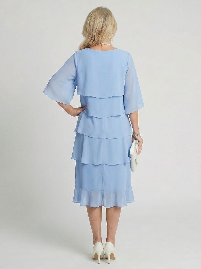 Brent | Layered Tier Midi Dress