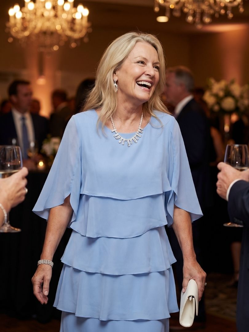Brent | Layered Tier Midi Dress