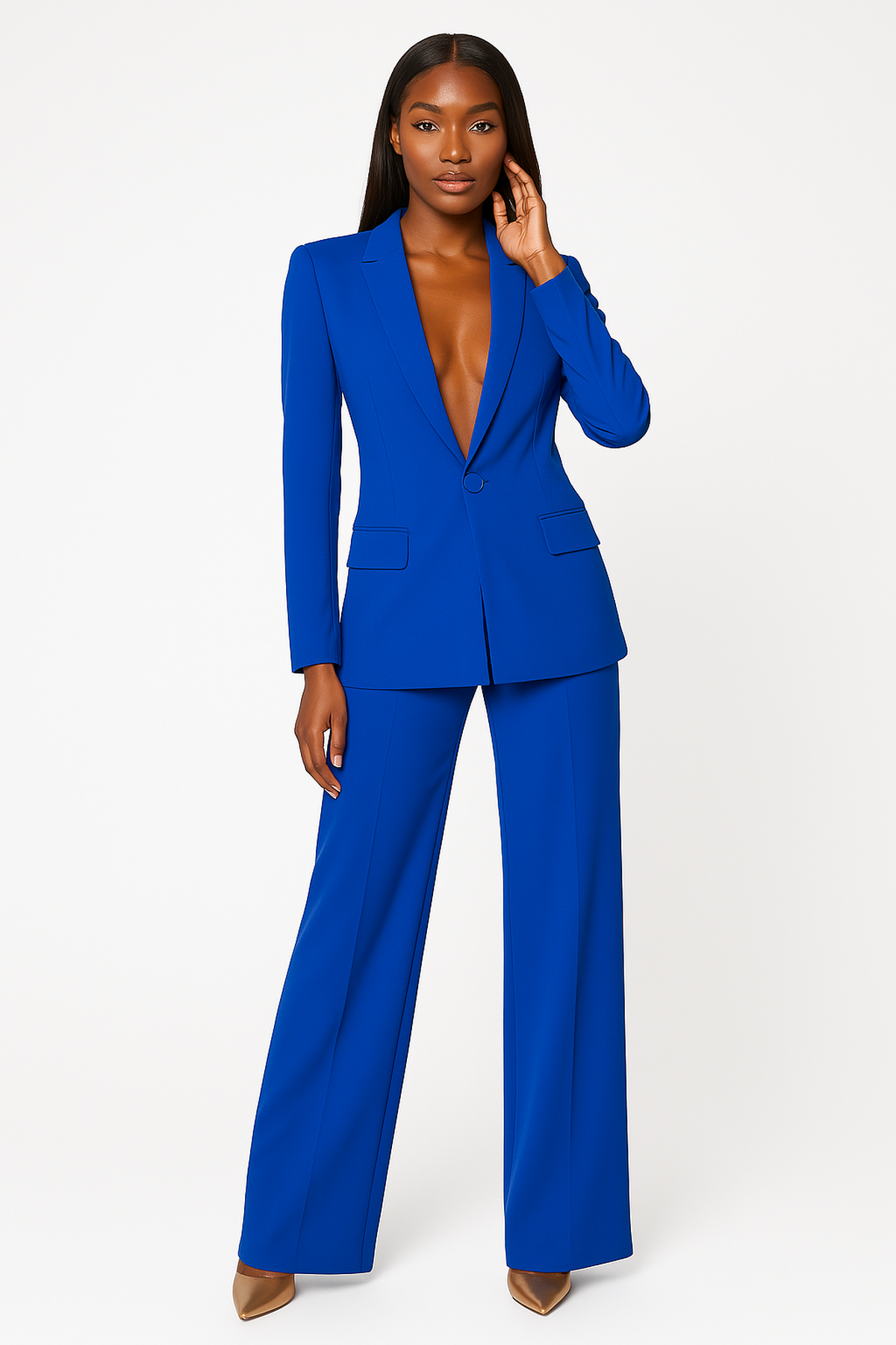 Tailored Blazer and Trousers Two-Piece Set