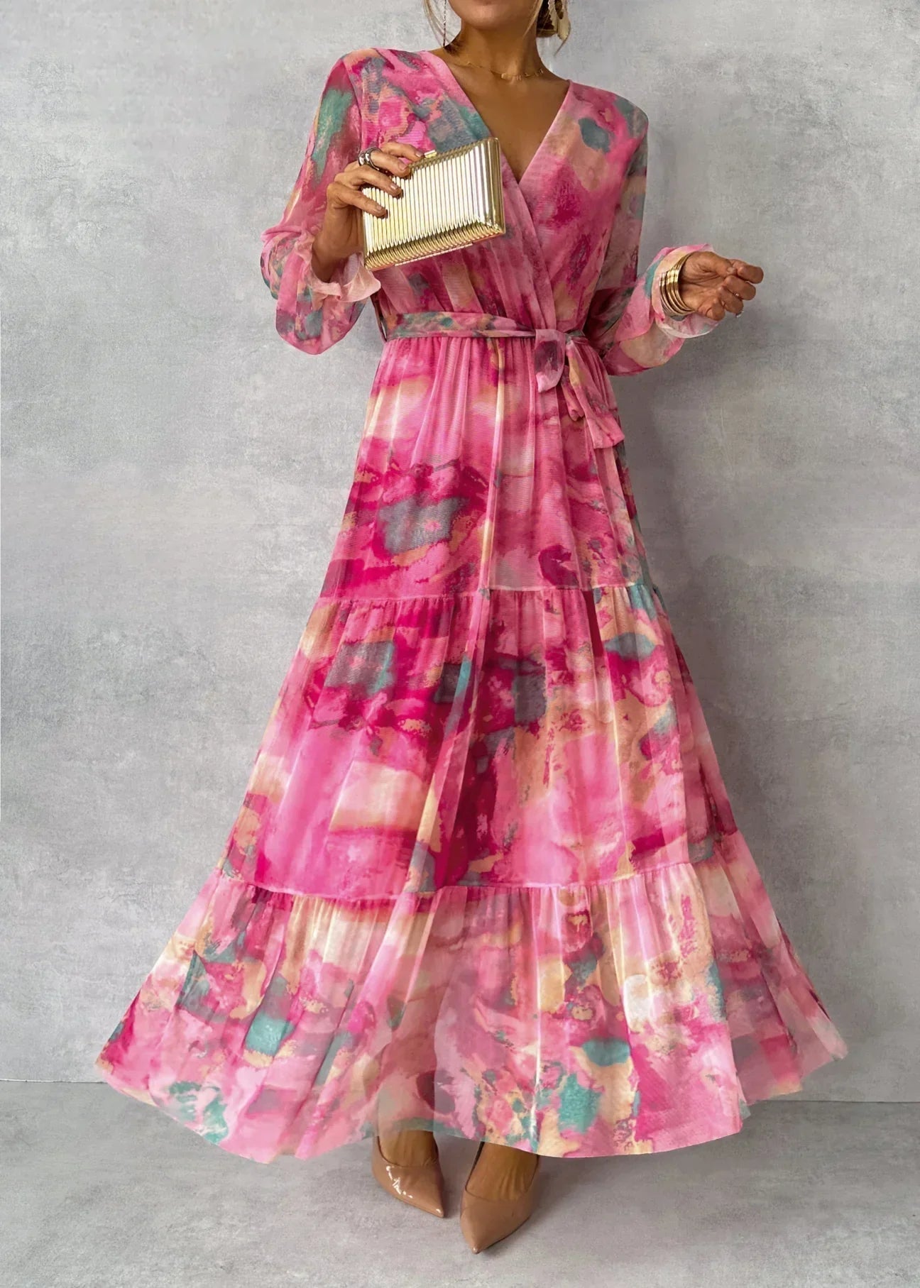 Violet & Grace™ | Wrap Dress with Floral Print