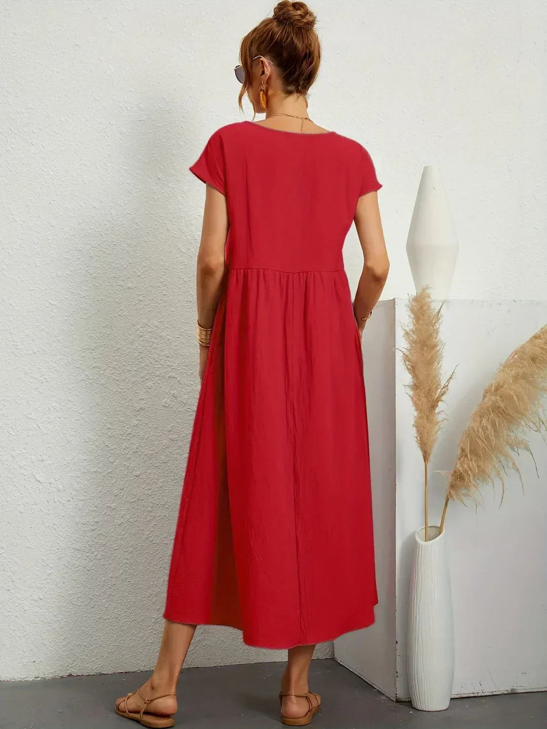Ursina | Fluid Midi Dress-