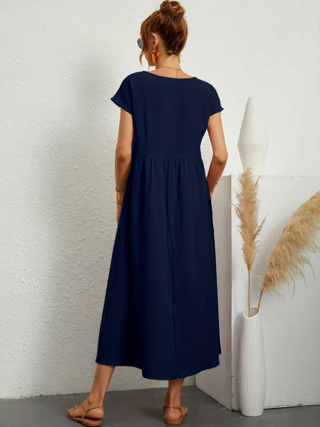 Ursina | Fluid Midi Dress-