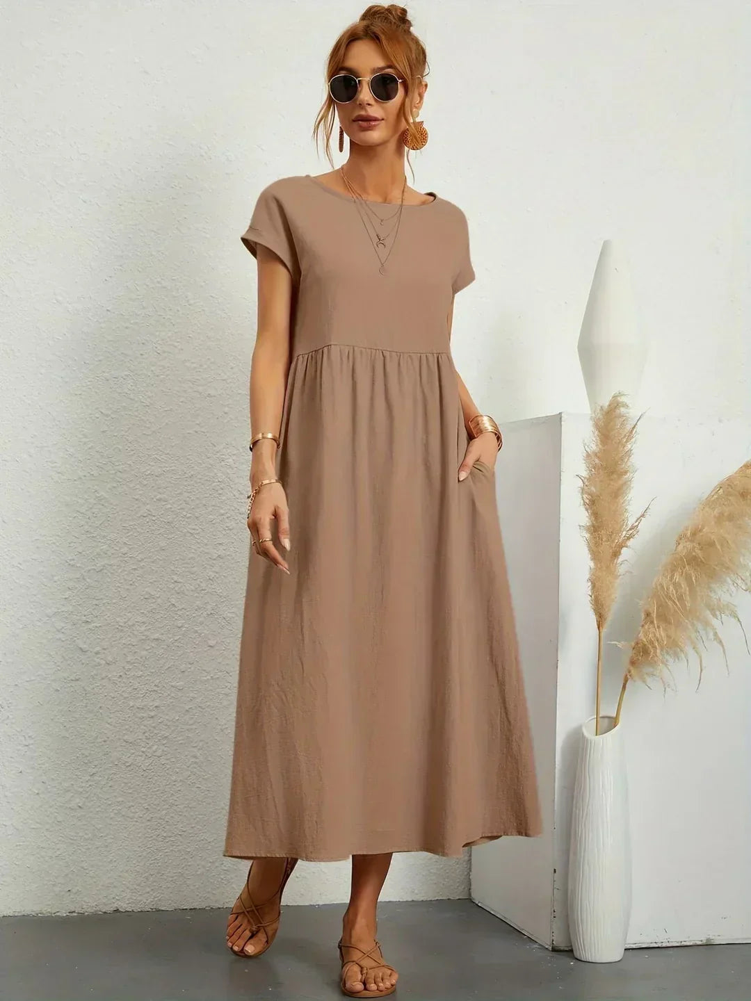 Ursina | Fluid Midi Dress-