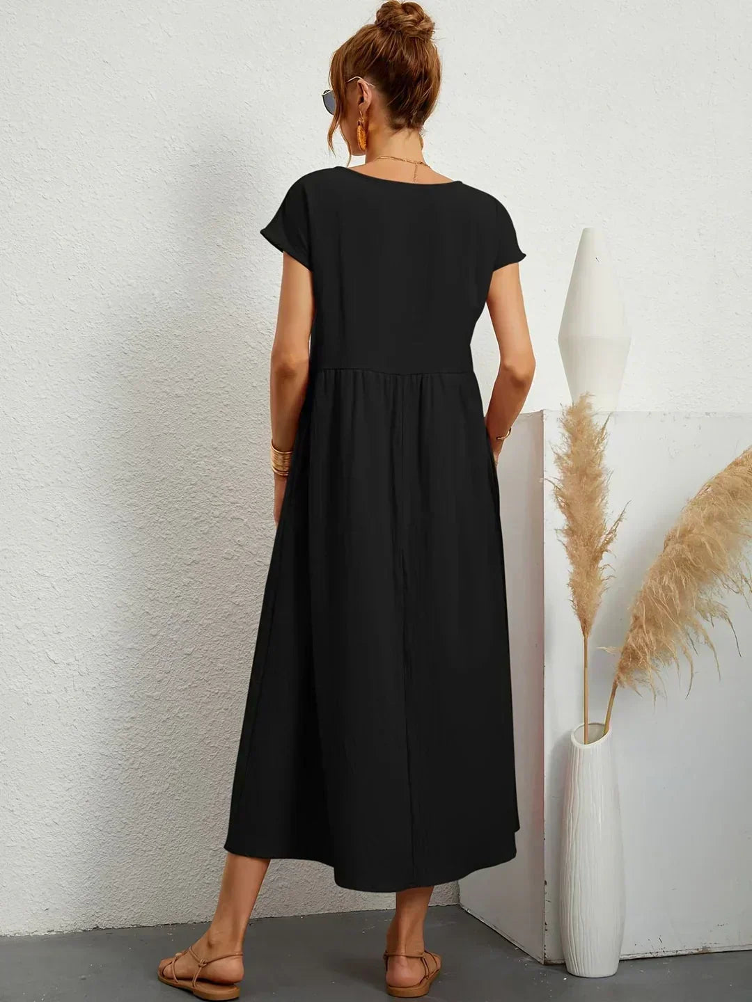 Ursina | Fluid Midi Dress-