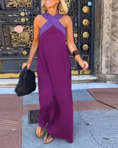 Quirine | Wrap-Front Maxi Dress-