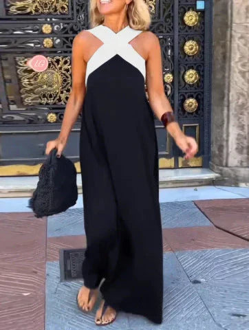 Quirine | Wrap-Front Maxi Dress-