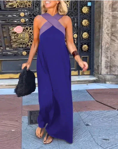 Quirine | Wrap-Front Maxi Dress-