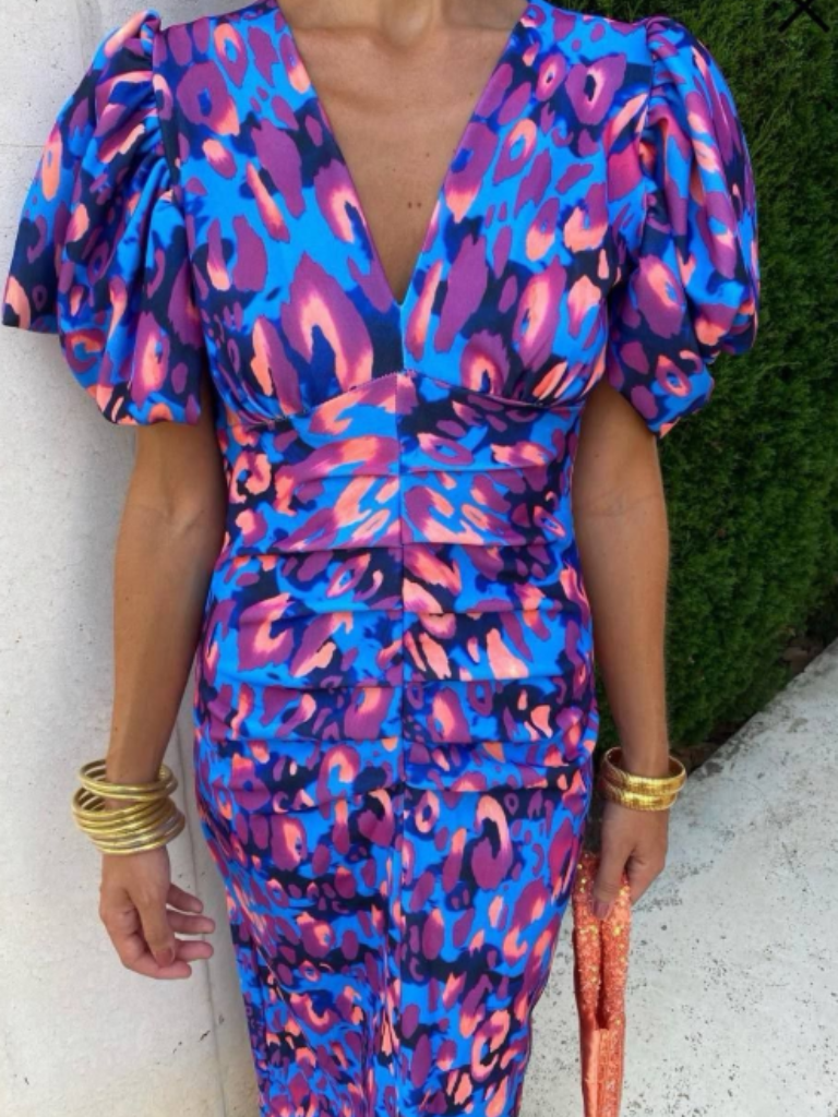 Violet & Grace™ | Vivid Pleated Midi Dress