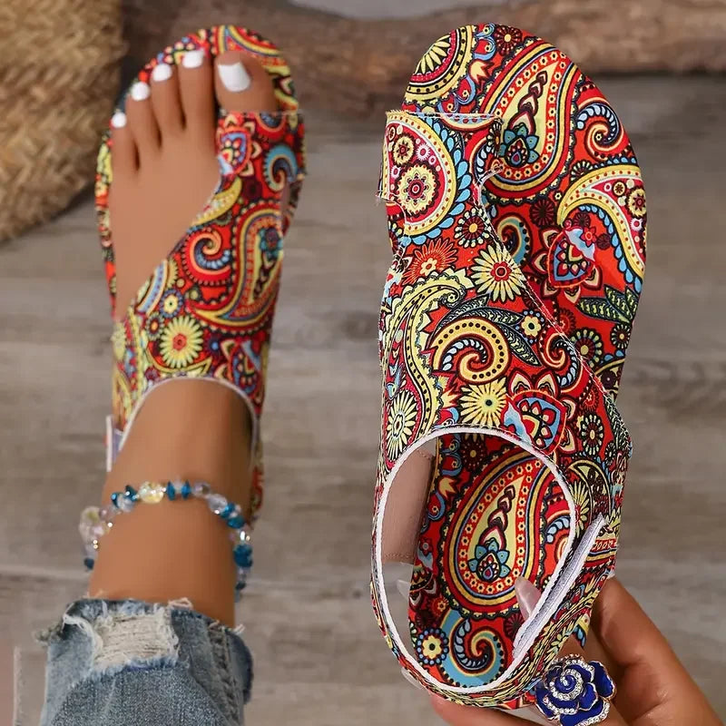 Luna | Bohemian Roman Flat Sandal