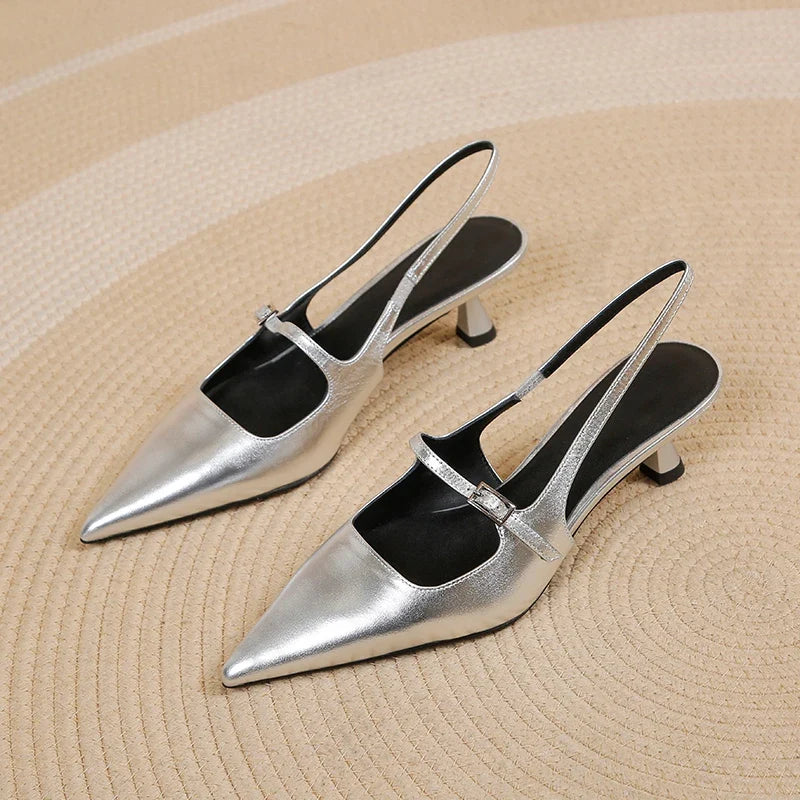 Stella | Slingback Kitten Heels