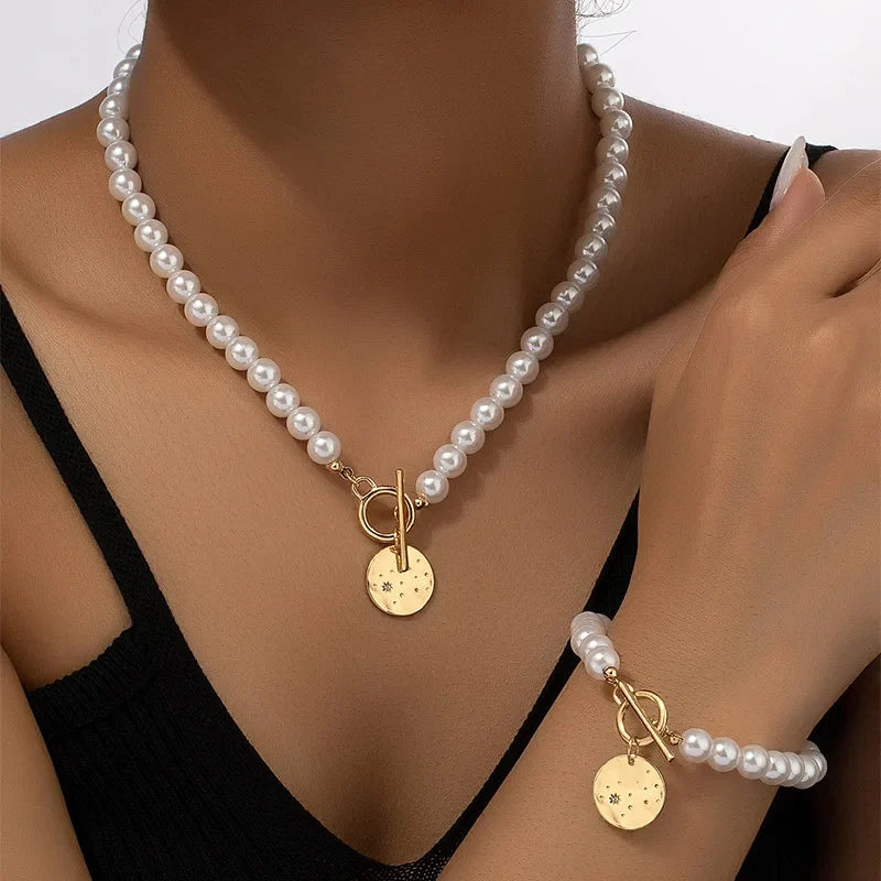 AURELIA PEARL NECKLACE SET