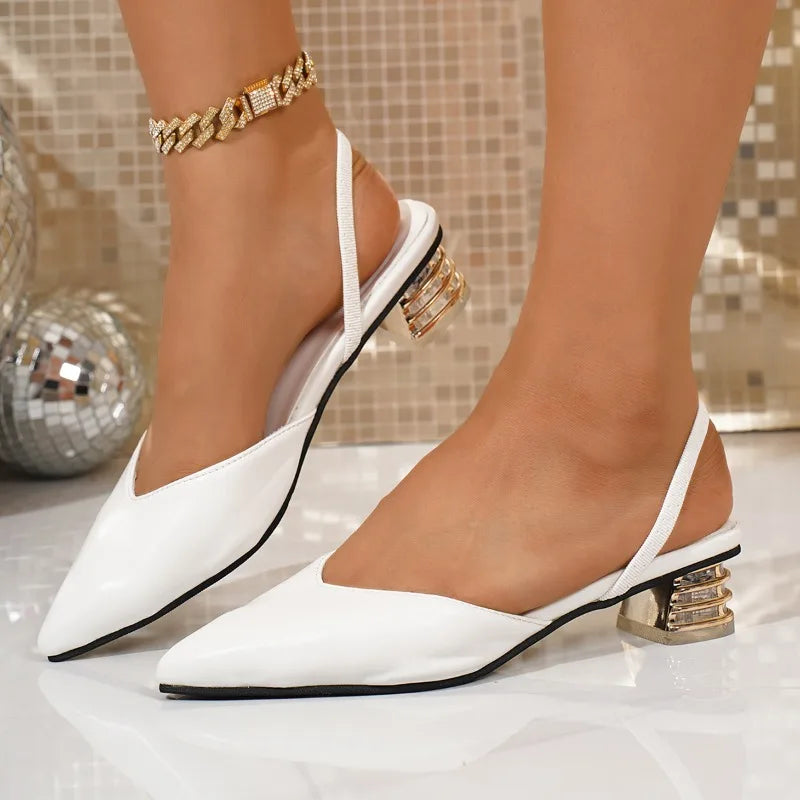 Nora | Low Block Heel Slingbacks