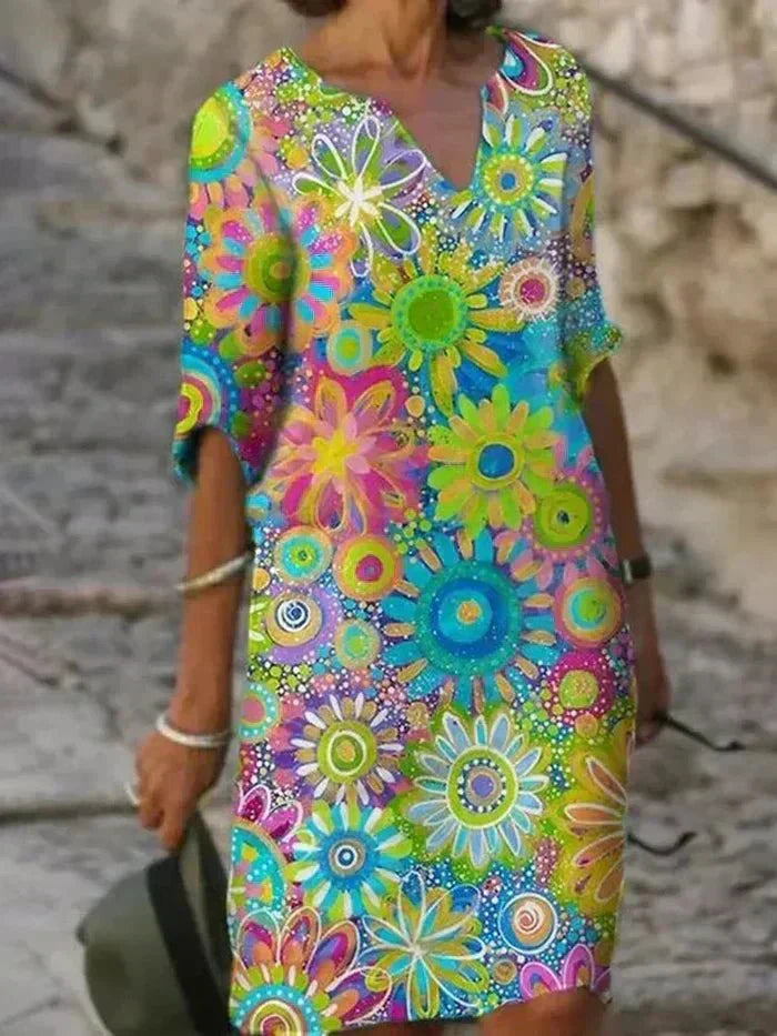 Anouk | Vibrant Floral Maxi Dress-