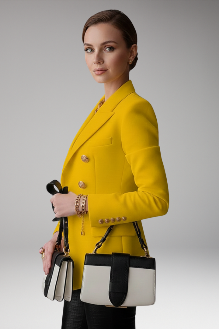 Hope | Women's Lapel Blazer Overlapping Front Long Sleeves