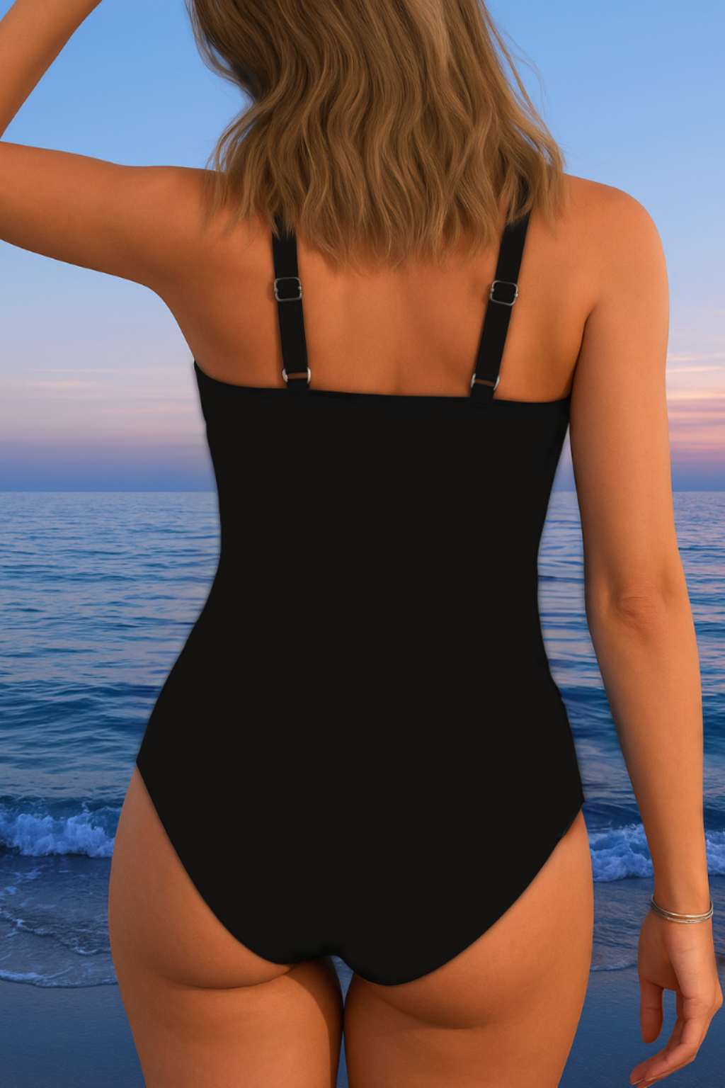 Ruth | Printed Surplice One Piece Swimsuit