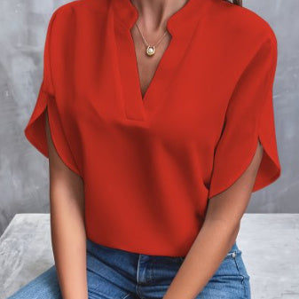 Bella | Short Sleeve Batwing Blouse