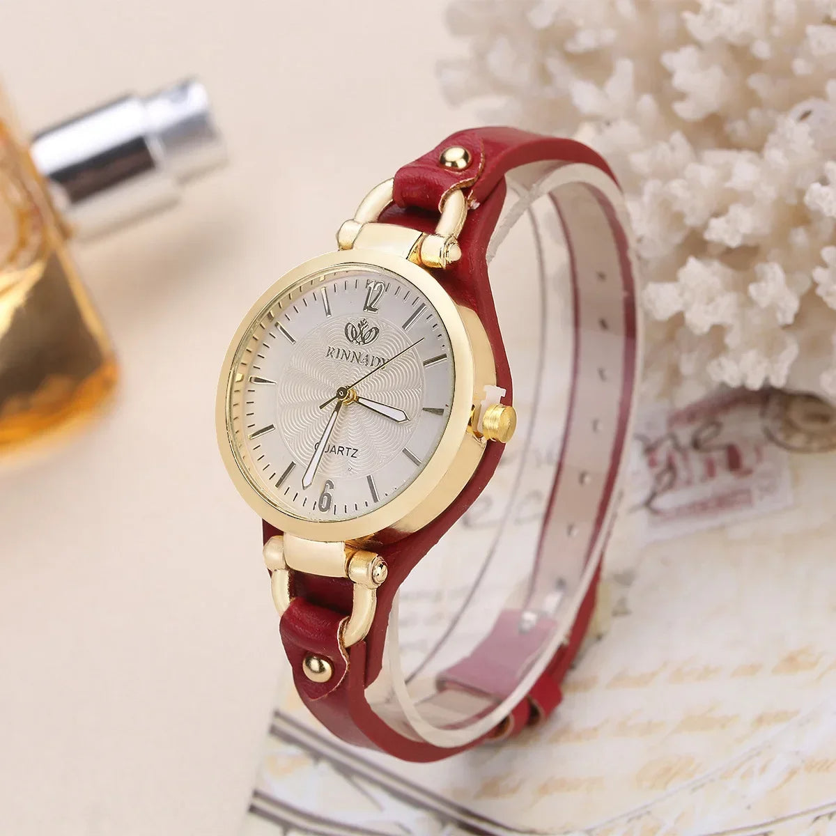 BOWERY LEATHER TIMEPIECE