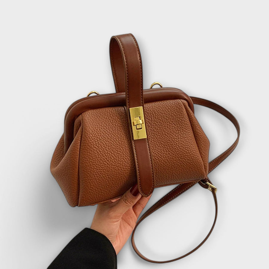 Hadleigh | Women's Mini Top Handle Turn Lock Crossbody Bag