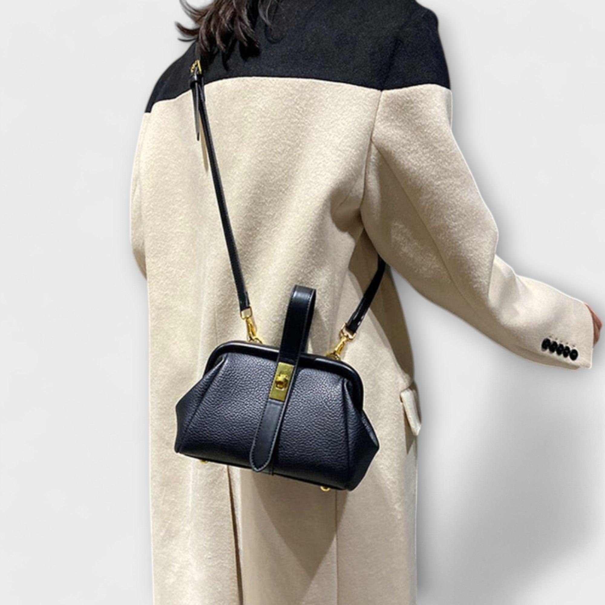 Hadleigh | Women's Mini Top Handle Turn Lock Crossbody Bag