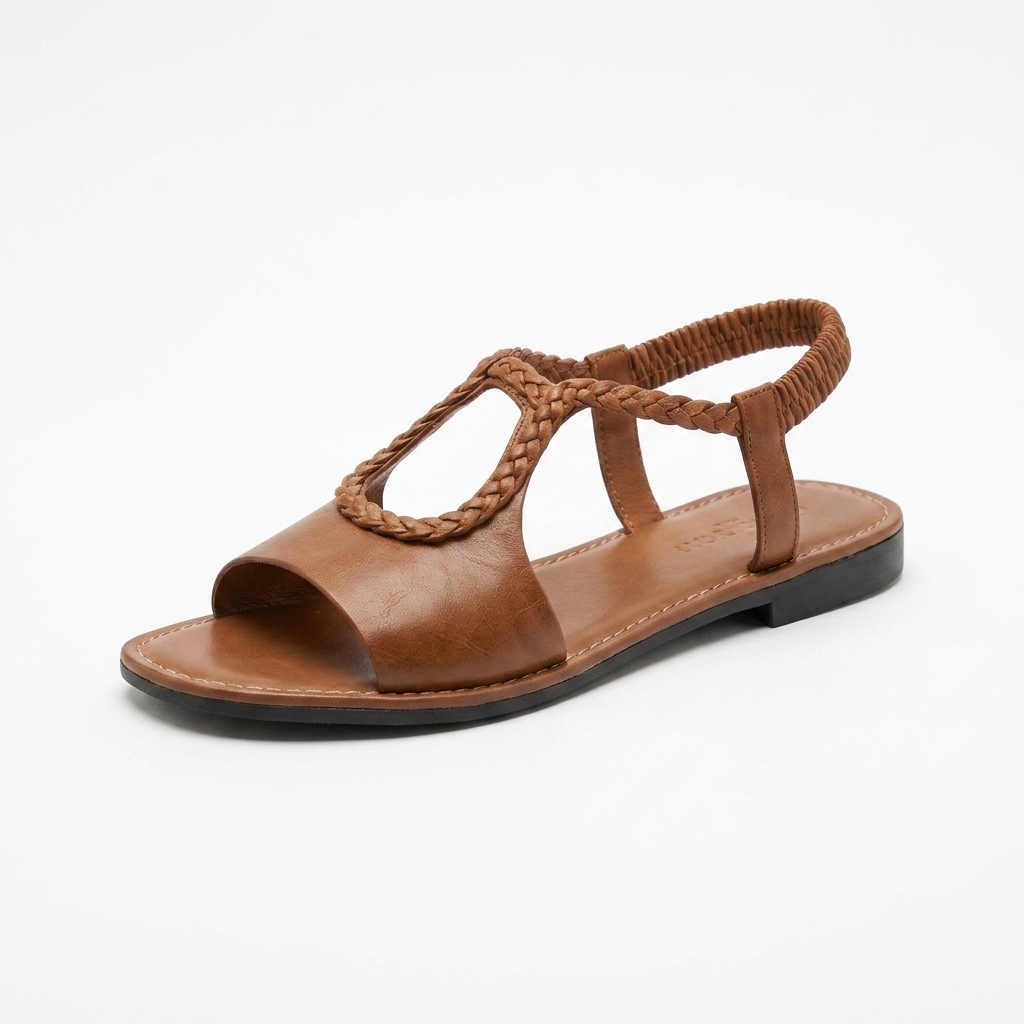 Bianca™ | Comfortable Everyday Braided Leather Sandals