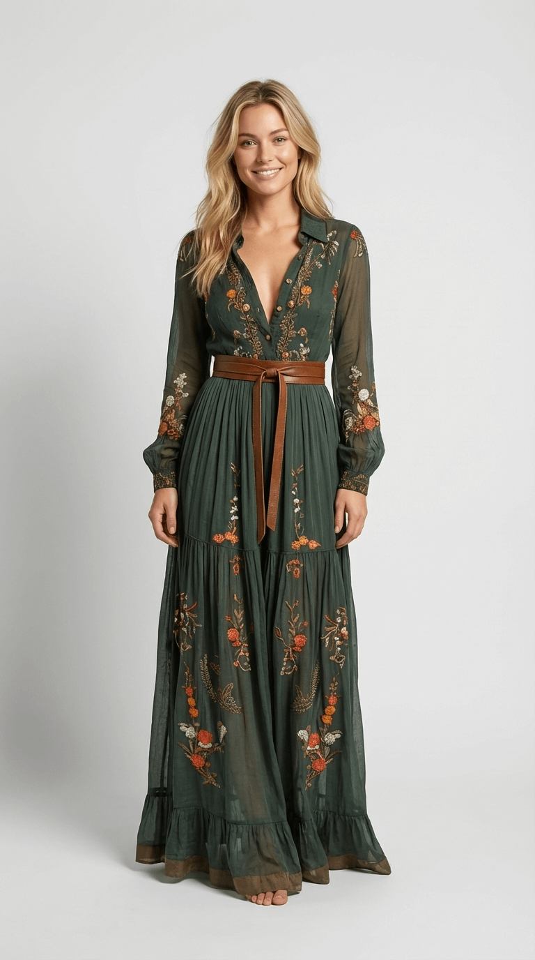Iris | Boho Maxi Dress