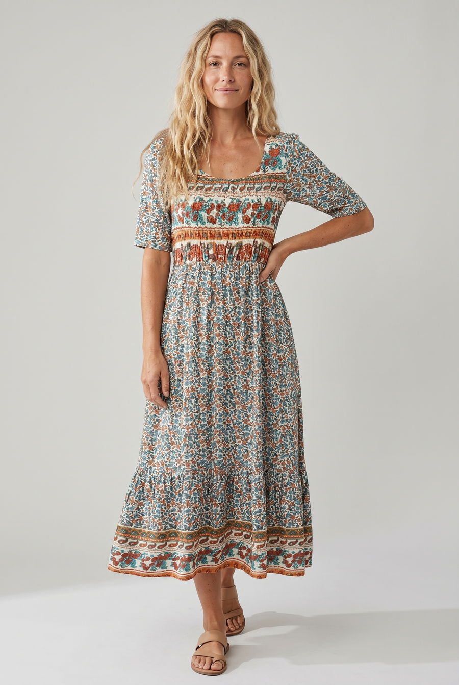 Women’s Dress | Boho Print Midi