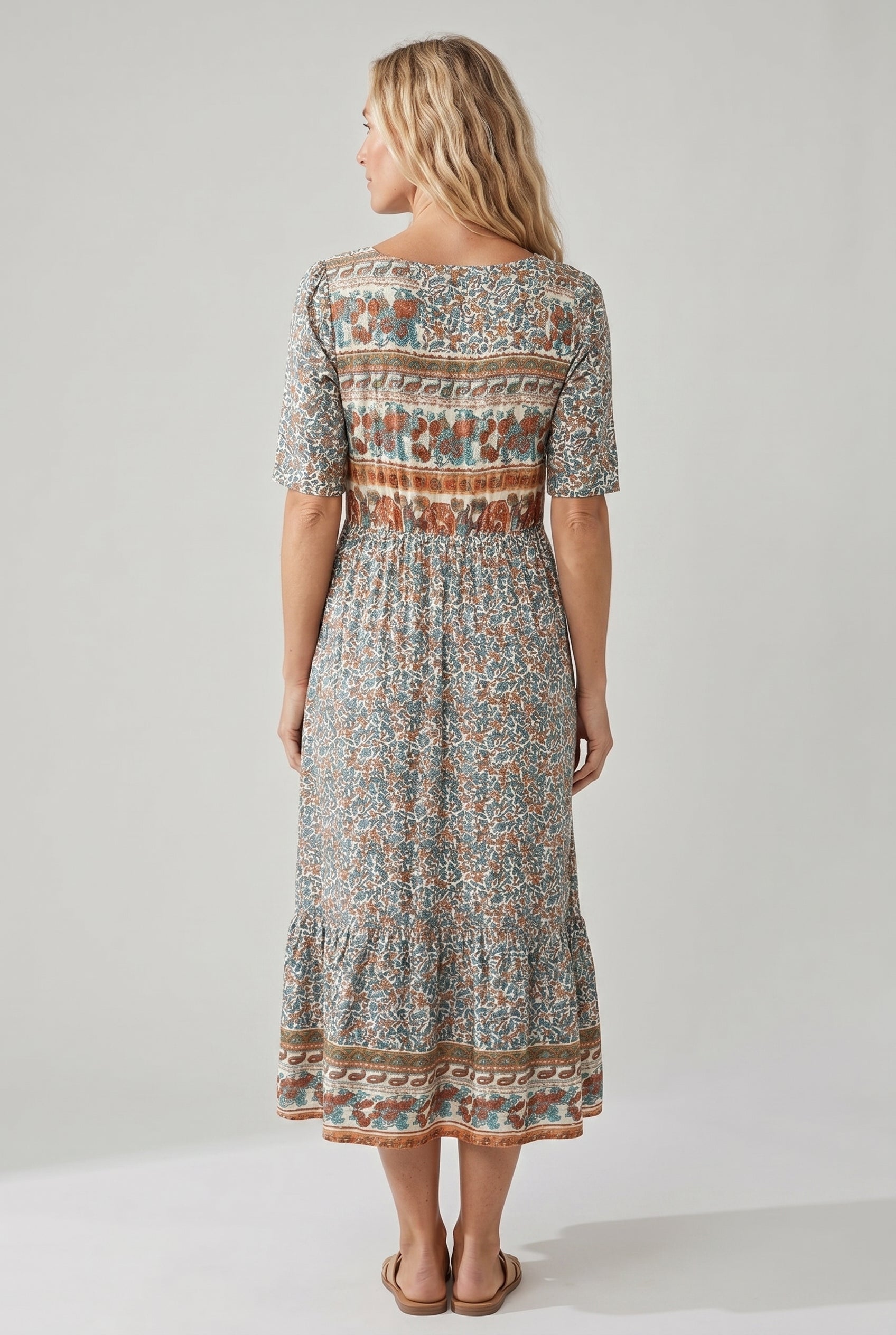 Women’s Dress | Boho Print Midi