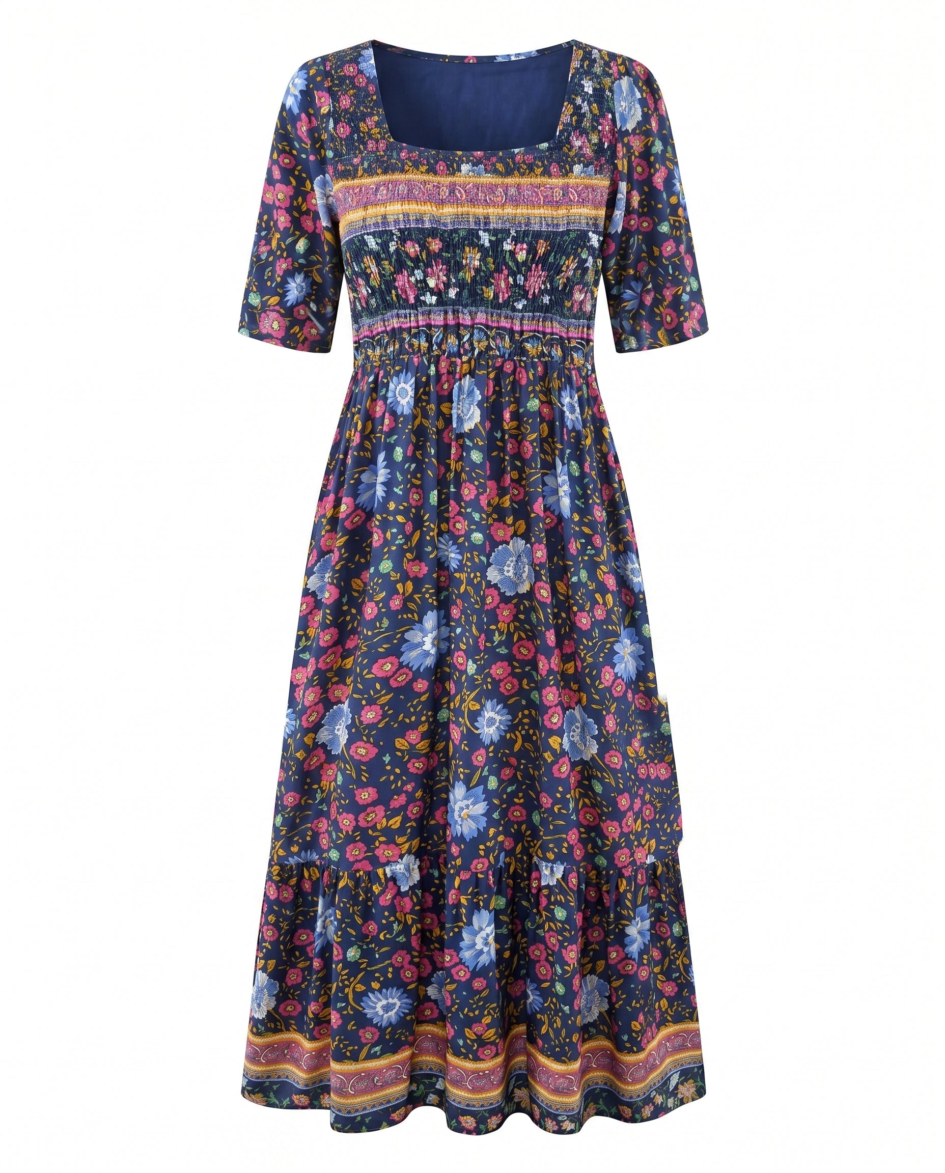 Women’s Dress | Boho Print Midi